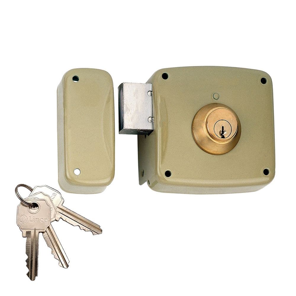 Lince Fechadura de Sobreposição 5124A Cilindro Esquerda 120mm