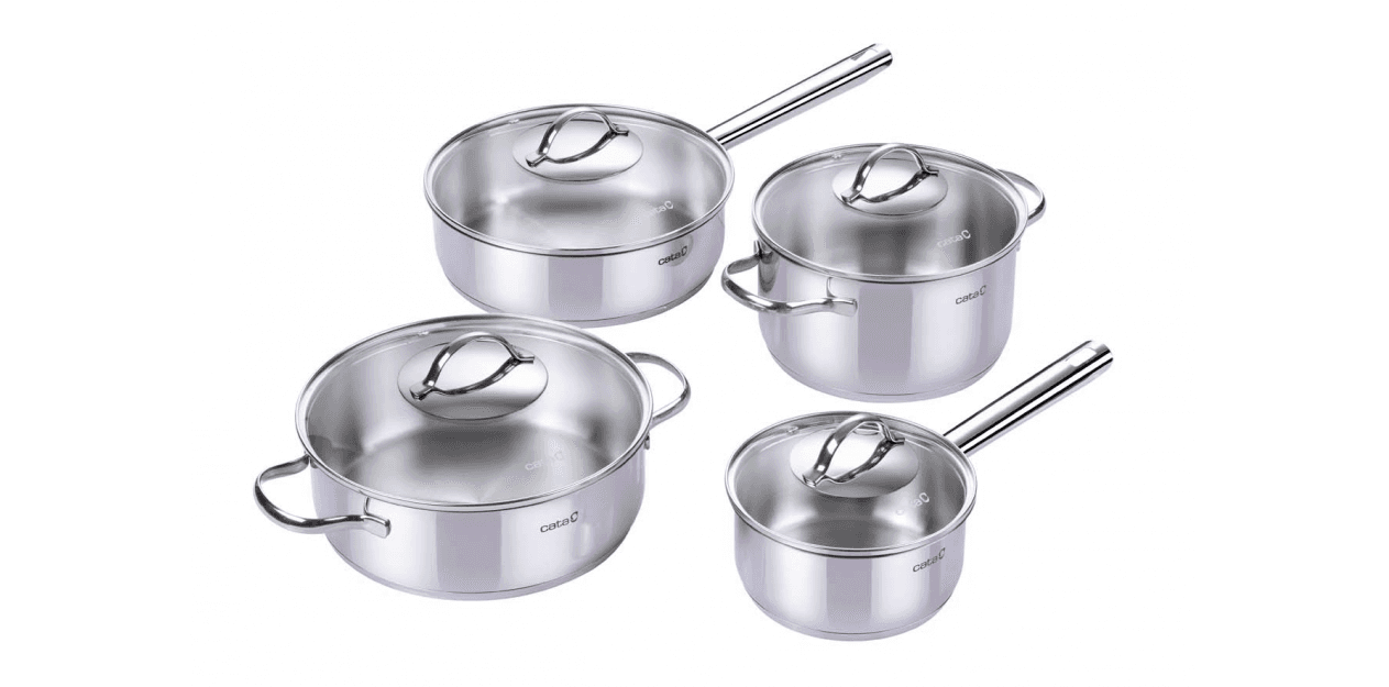 Cata Set Profissional Aço Inoxidável 4 Peças