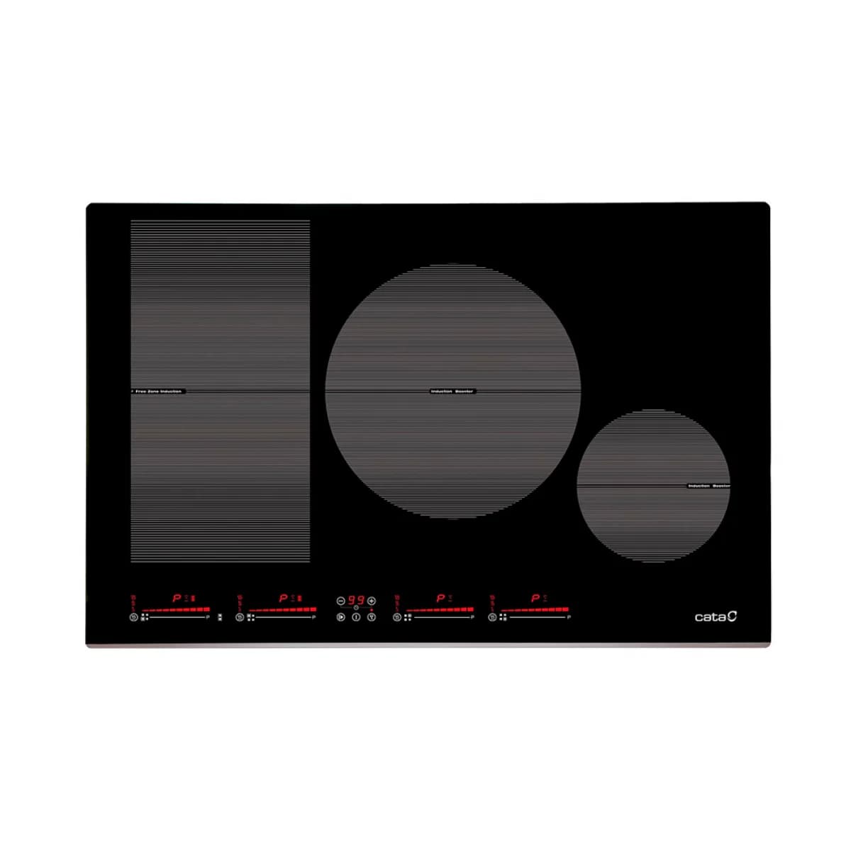 Placa de Indução Cata INSB 8021 BK | 4 zonas, 7.2kW, Controlo Tátil