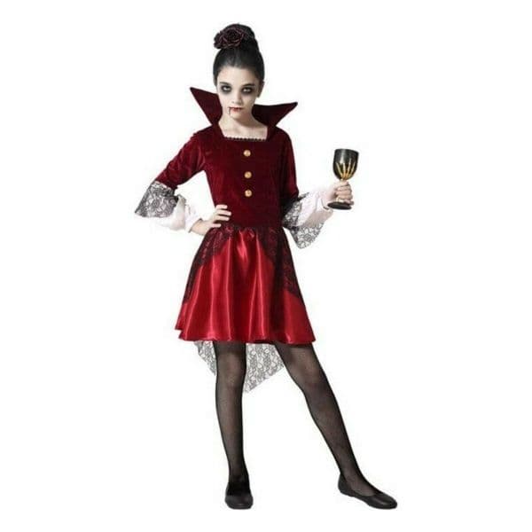 BigBuy Fantasia para Crianças Vermelho (1 Peça) 3-4 Anos