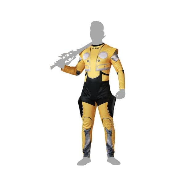 BigBuy Fantasia para Adultos Amarelo Robô (1 Peça) Xs/s