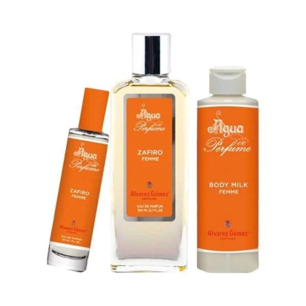 Alvarez Gómez Zafiro Femme Eau de Parfum 150ml + Eau de Parfum 30ml + Loção Corporal 200ml Coffret