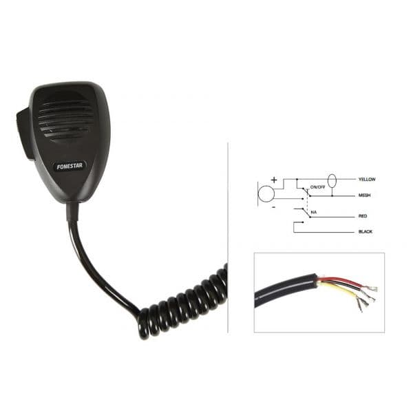 Fonestar Microfone de Comunicações de Mão - MCD-364-P