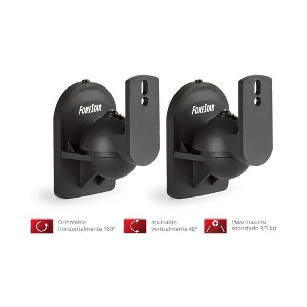 Fonestar Conjunto de 2 Suportes de Colunas para Parede SAL-623N