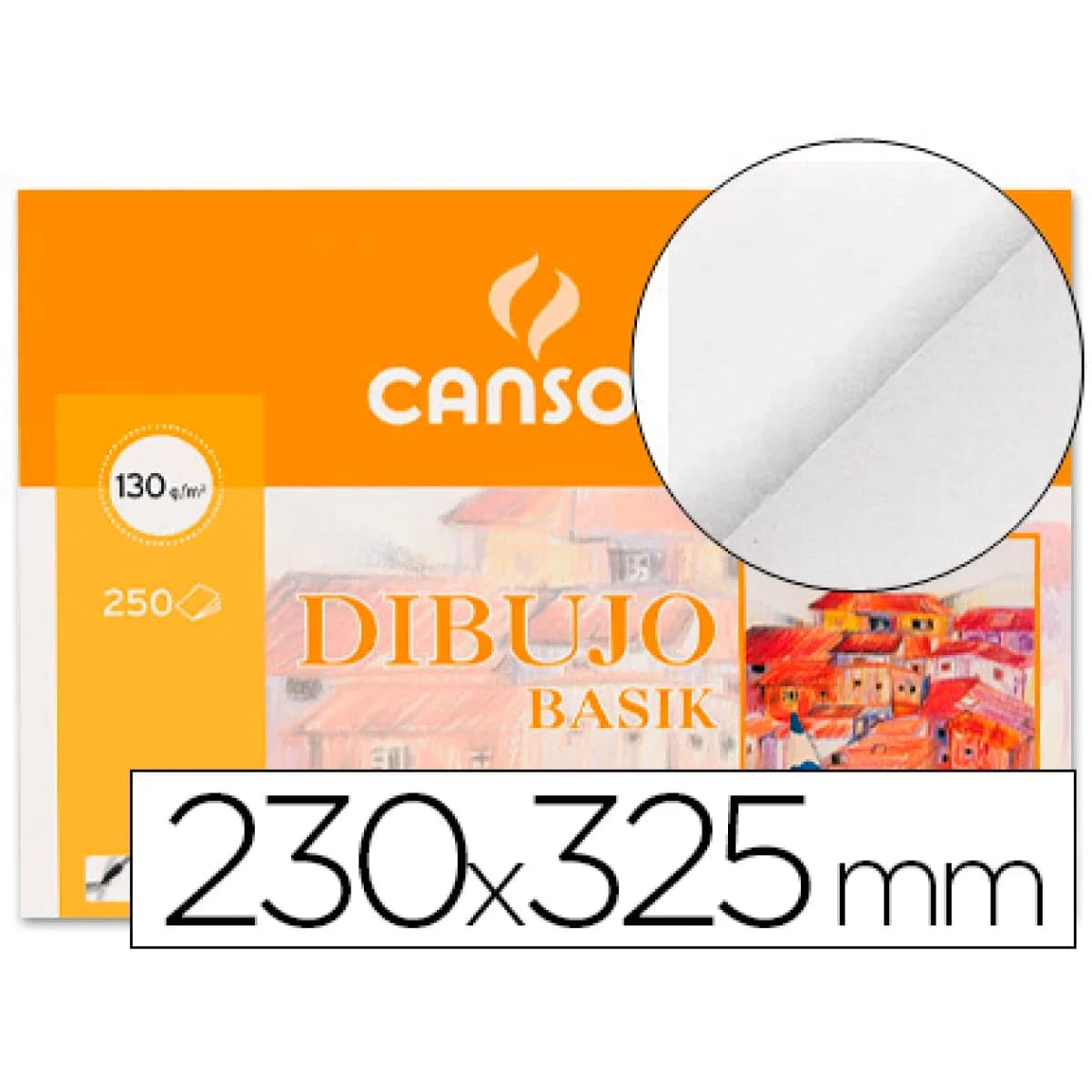 Papel de desenho basik 23×32.5 130 gr sem esquadria – 250 unidades