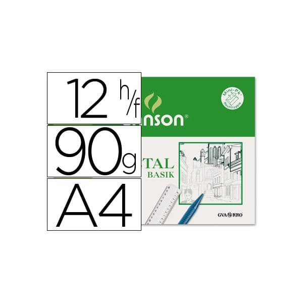 Canson Bloco de Papel Vegetal A4 90g