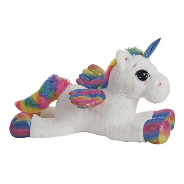 Creaciones Llopis Unicórnio Branco Colorido Peluche 130cm
