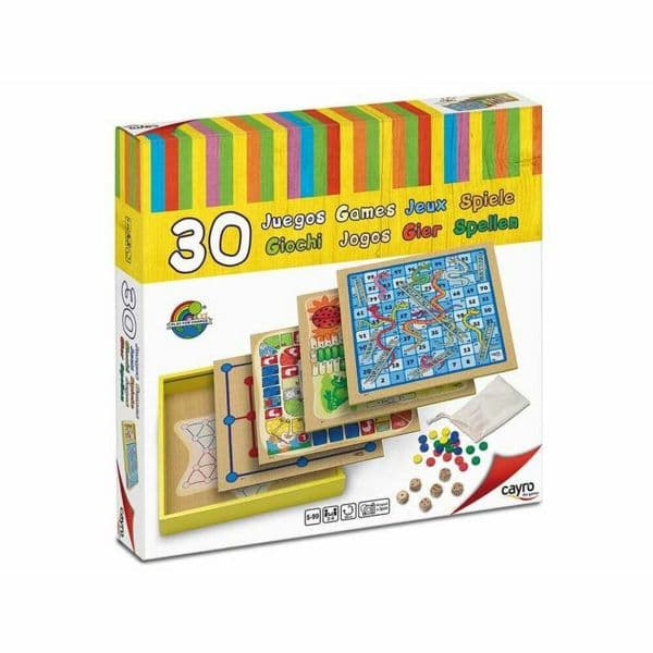 Cayro Jogo de Tabuleiro 30 Jogos Multicolor