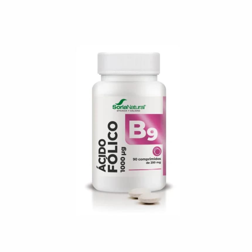 Soria Natural Vitamina B9 Ácido Fólico 90 Comprimidos
