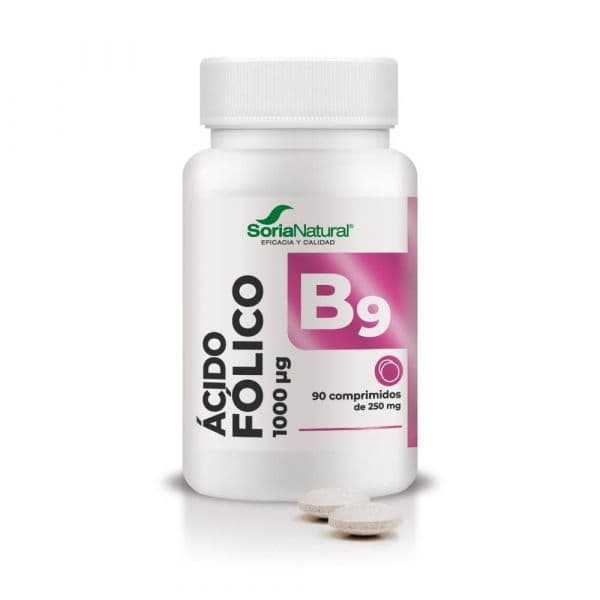 Soria Natural Vitamina B9 Ácido Fólico 90 Comprimidos
