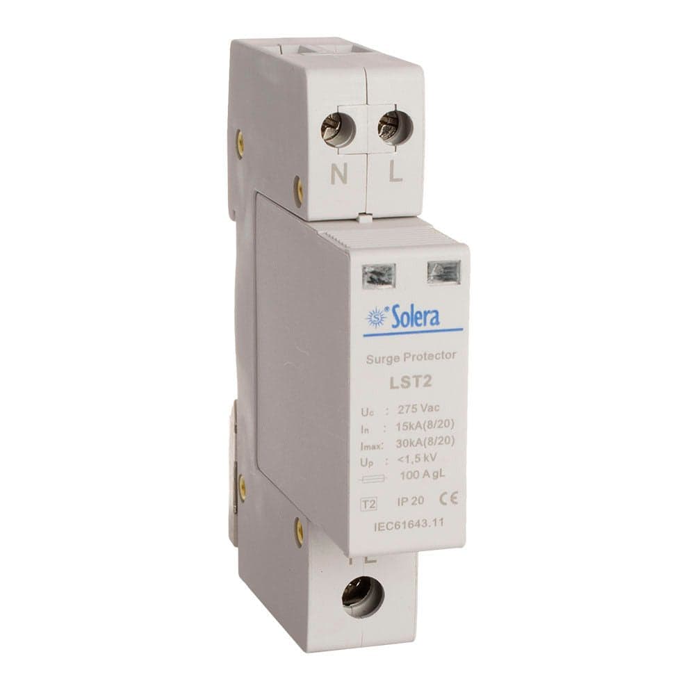PROTETOR SOBRETENSÃO 1P+N 30KA 275V TEMPORÁRIO 1 MÓDULO SOLERA (R