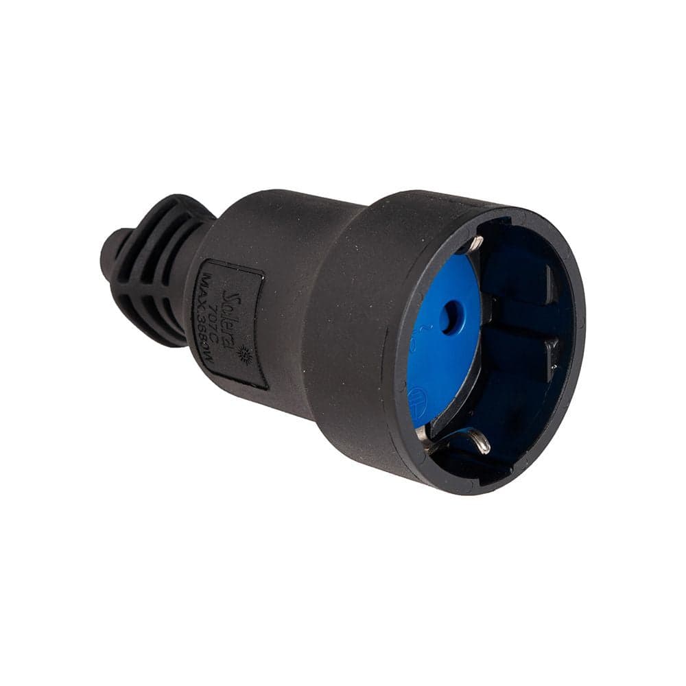 FICHA AÉREA PVC 16A 250V T/TL 4,8MM PRETA 707C (RETRACTILADA) SOL