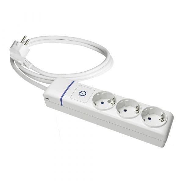 Solera Bloco 3 Tomadas T/tl + Interruptor Luminoso. Cabo de 1,5m 8013pil - 41050