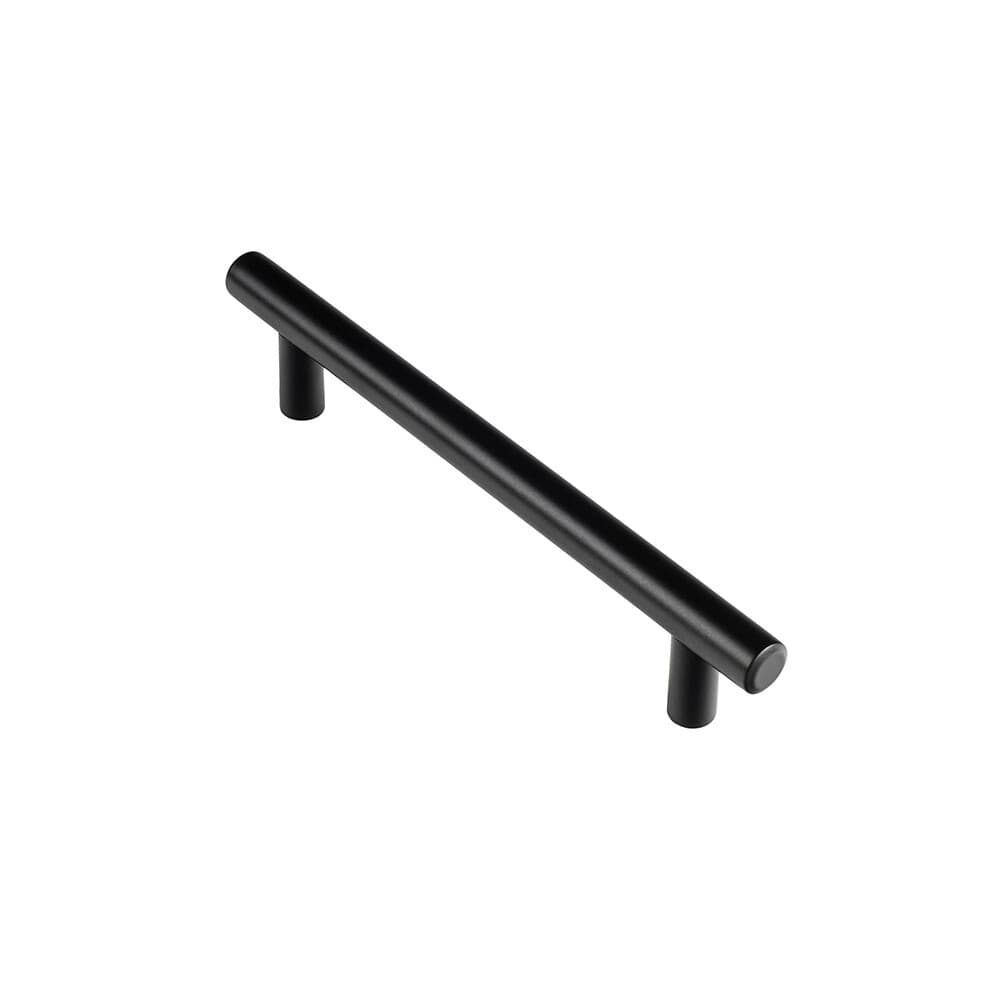 Rei Blíster com 4 Puxadores para Móveis Tipo Asa. Fabricado em Inox e Acabamento Preto Mate. Mod. 891h Entre Pontos 128mm. - 68534