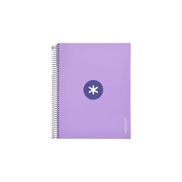 Antartik Caderno Espiral A4 Pautado Capa Dura 120Fls 100g C/4 Furos Lavanda KD97