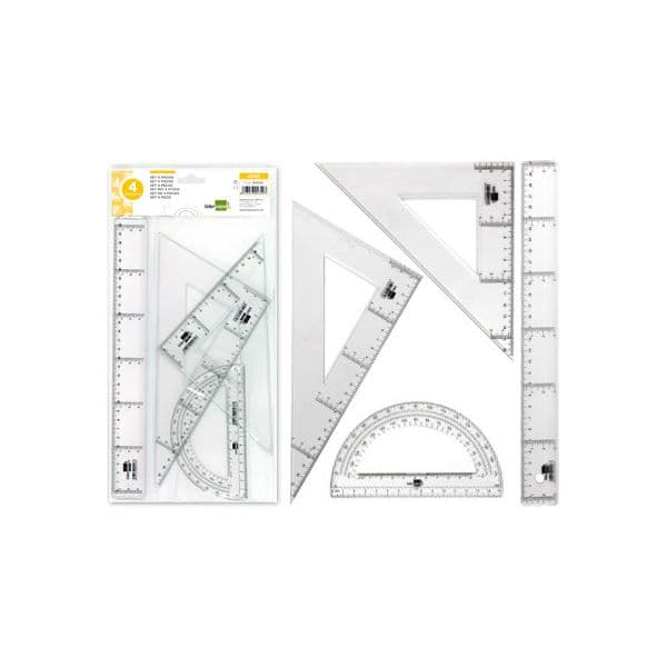 LiderPapel Pack Réguas Cristal - JG02