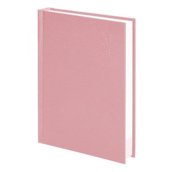 LiderPapel Agenda Diária 2024 Capa Dura Rosa Nude A5