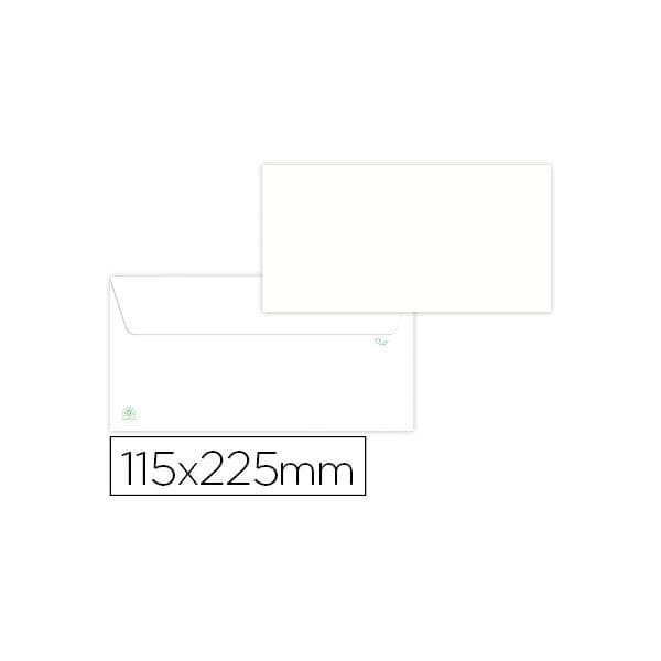 Liderpapel Envelope Branco 115X225 mm c/ Aba Tira de Silicone Papel Reciclado 90 gr. (500 un. - OFF006196CE