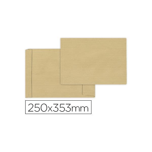 Liderpapel Envelope Bolsa Fole Kraft 250X353X30mm c/ Aba Emtira de Silicone Papel 120Gr (50 un. - OFF006207CE