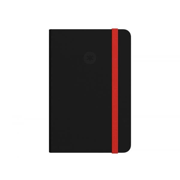 Antartik Caderno Liso A6 100 Folhas Preto e Vermelho