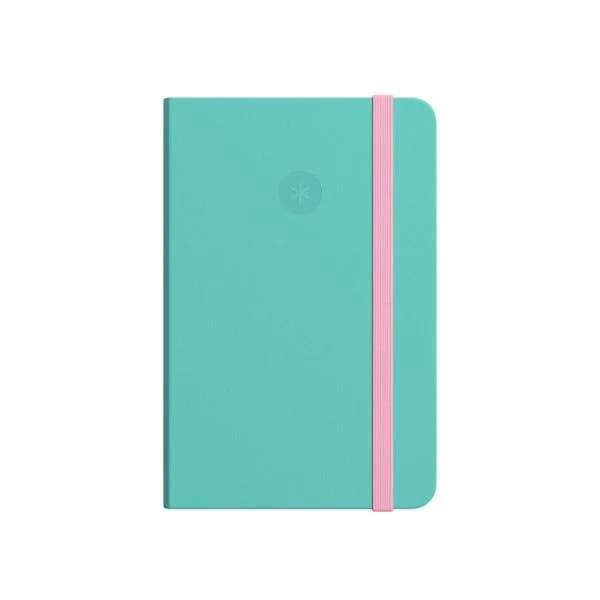 Antartik Caderno Quadriculado A5 Agrafado 80 Folhas Rosa e Turquesa Unidade