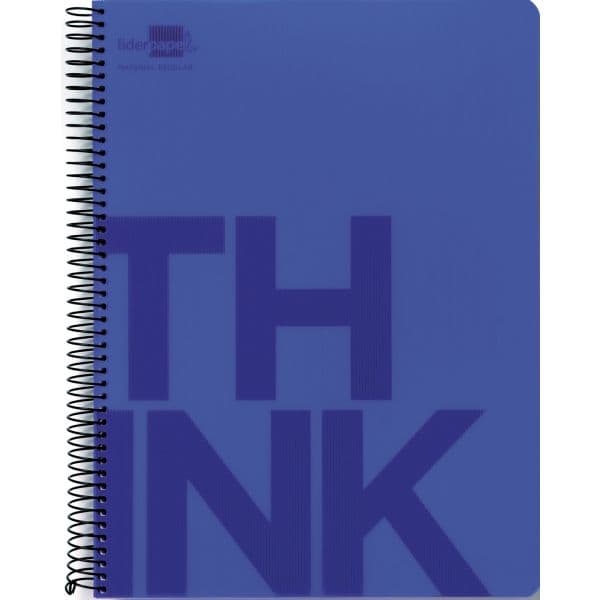 LiderPapel Caderno A6 Think Quadriculado Azul 1 Un.