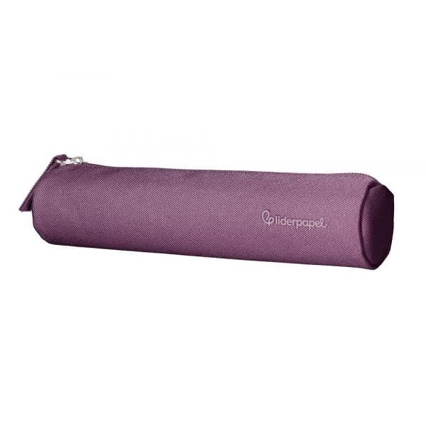 LiderPapel Estojo Cilíndrico Estreito Vermelho e Roxo