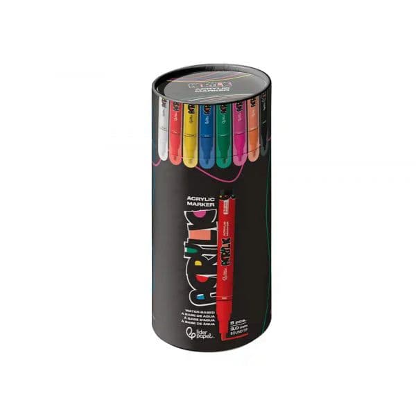 LiderPapel Marcadores Acrílico 3.0mm RT42 8 Unidades