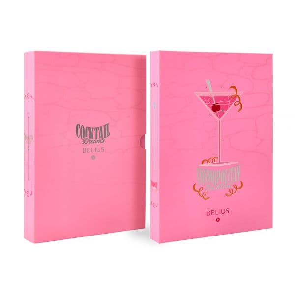 Belius Esferográfica Cocktails Cosmopolitan Rosa Prateado Tinta Azul 1 Un.