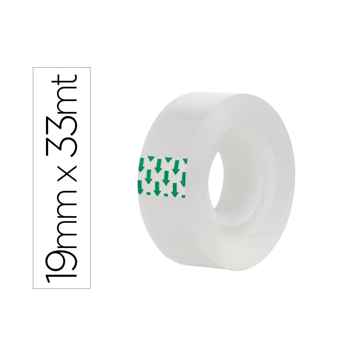 Cinta adhesiva greening transparente 33 mt x 19 mm – 8 unidades