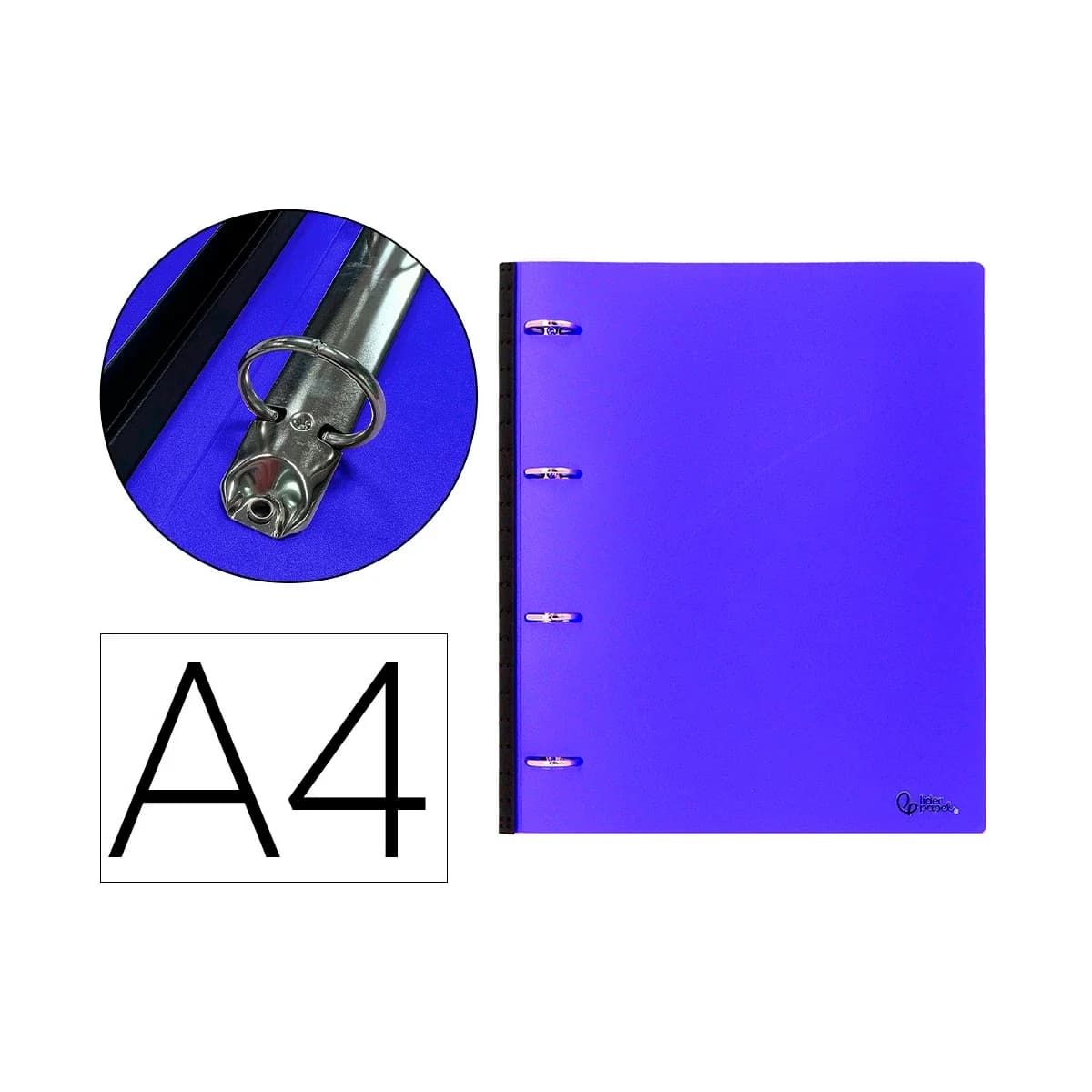 LiderPapel Pasta Arquivo Compacta Lomo Extensível Azul