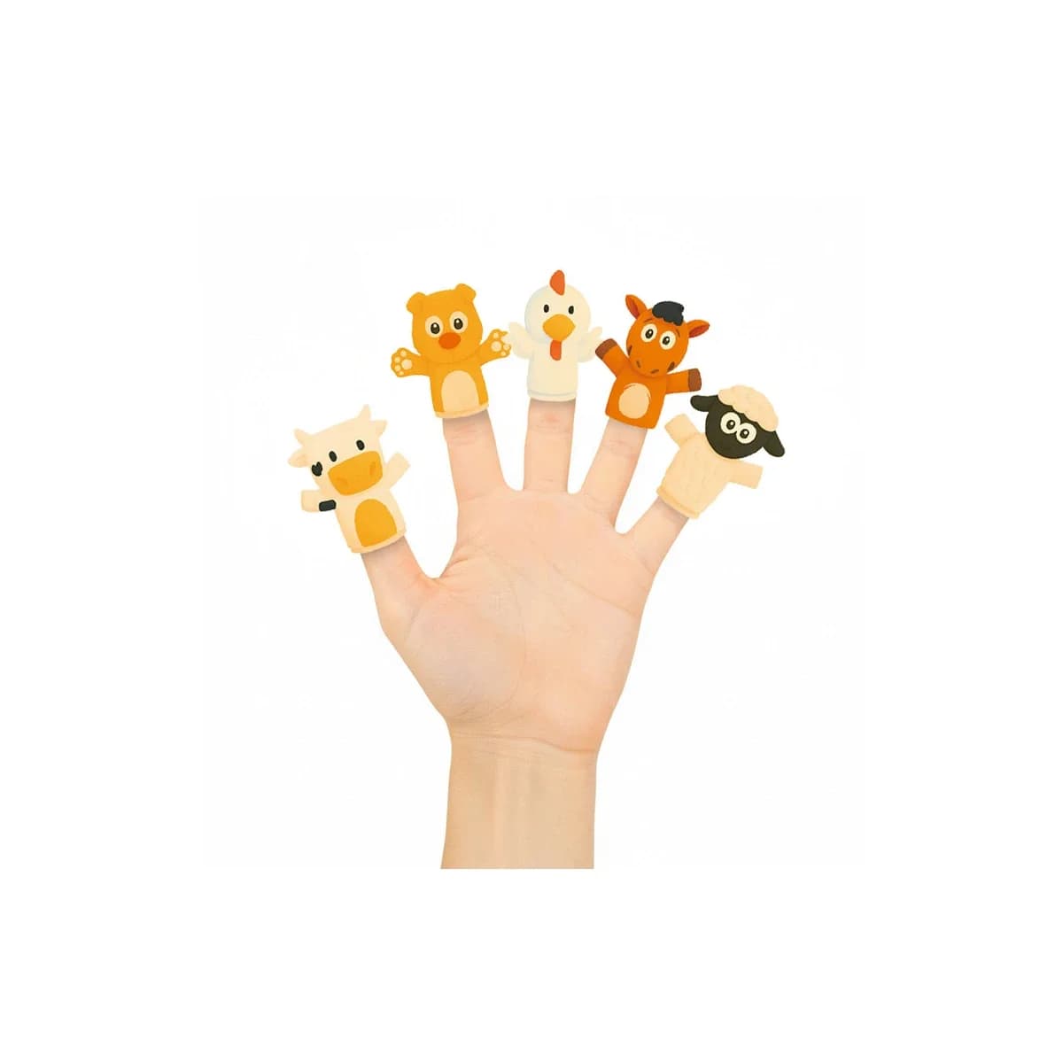 Marionetas de dedos imaginovo tiny tales pvc quinta blister de 5 unidades sortidas