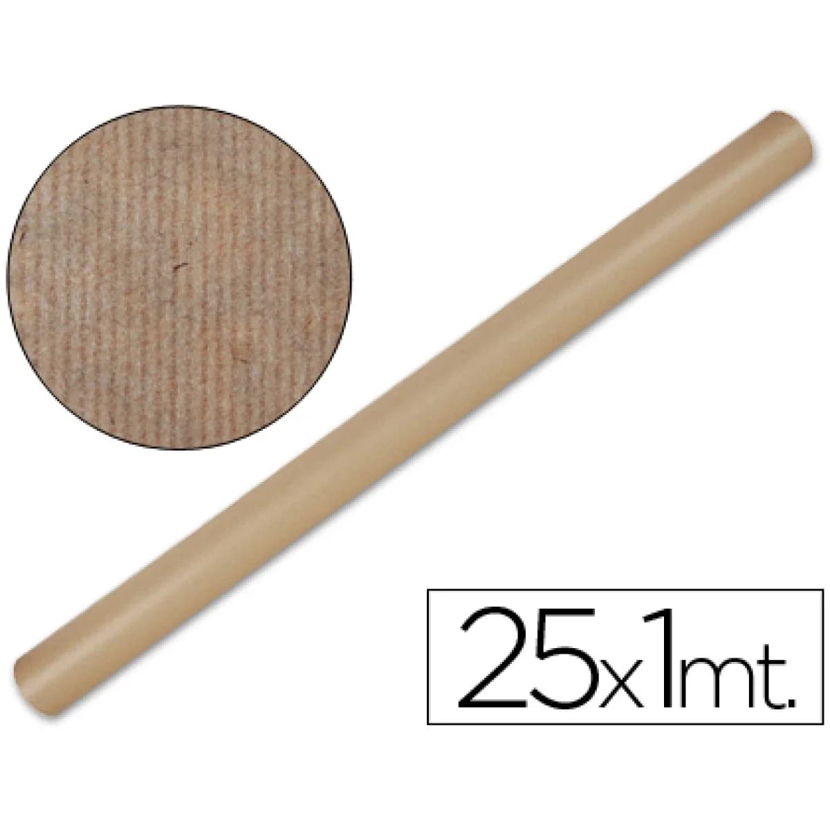 PAPEL KRAFT ROLO 25X1 MT CASTANHO LIDERPAPEL