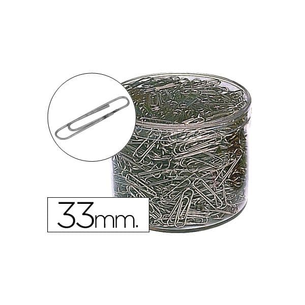 Q-Connect Clips nº 2 33mm Niquelados 1000 Un.