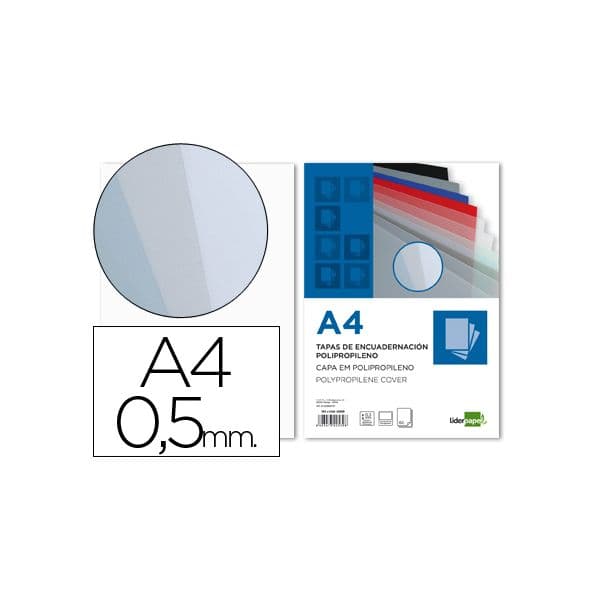 LiderPapel 100 un. Capas PP A4 Clear - TE15