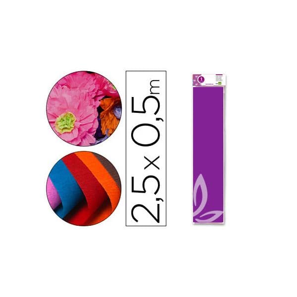 Liderpapel Papel Crepe CP09 0.5x2.5m Violeta Escuro