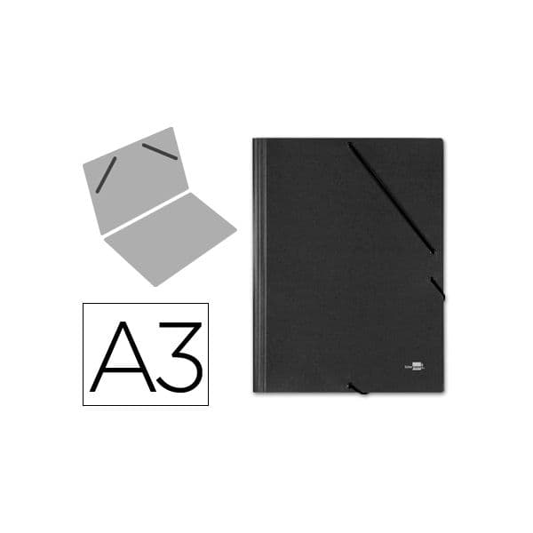LiderPapel Pasta A3 c/ Elásticos Black - CG30