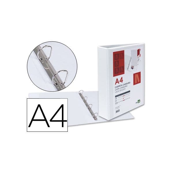 LiderPapel Pasta de Arquivo A4 Canguru 4 Argolas 55mm L78mm