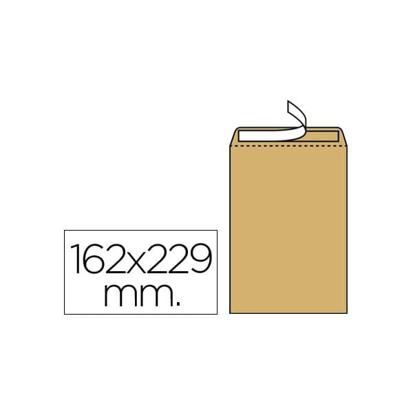 Liderpapel Envelope Bolsa 162x229mm s/ Janela Kraft 500 Un.