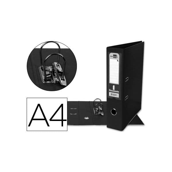 LiderPapel Pasta Arquivo Cartão PVC A4 L70 Documenta Black - AZ26