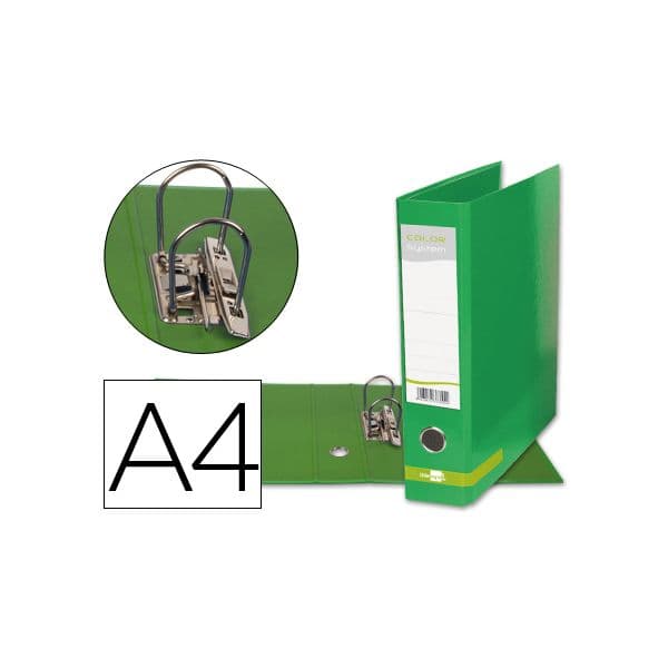 LiderPapel Pasta Arquivo DIN A4 Color System Verde - AZ40