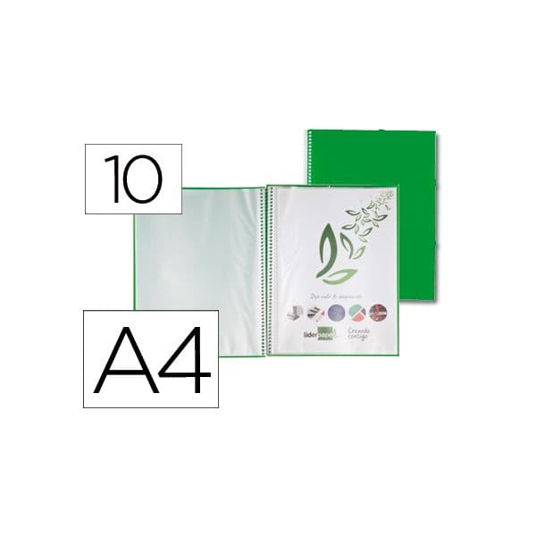 Liderpapel Capa Catálogo c/ Espiral 10 Bolsas PP - EC03