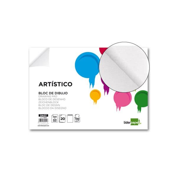 LiderPapel Bloco de Desenho Verona Folio 20 Fls Branco Creme 5un. 130g
