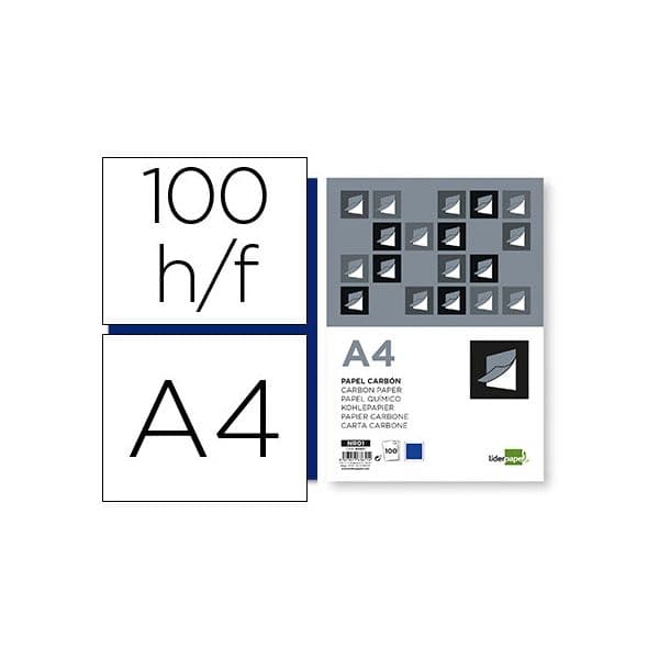Liderpapel Papel Quimico Film Azul Din A4 100 Fls - OFF063651CE