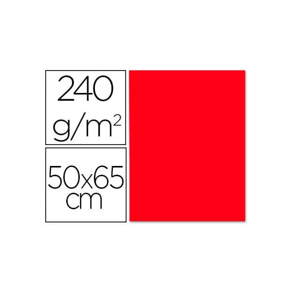 Liderpapel Cartolina 50X65 cm 240G/M2 Vermelho Natal 25Fls - OFF064578CE