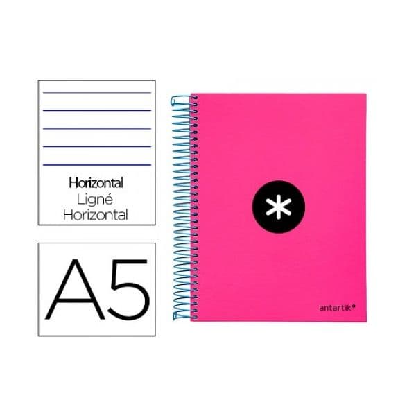 Antartik Caderno Pautado A5 Espiral 120 Folhas Rosa