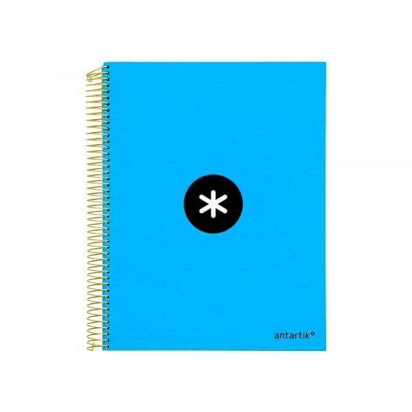 Antartik Caderno Espiral A4 Micro Antartik Capa Forrada 120F 100G Quadricula 5 mm Azul