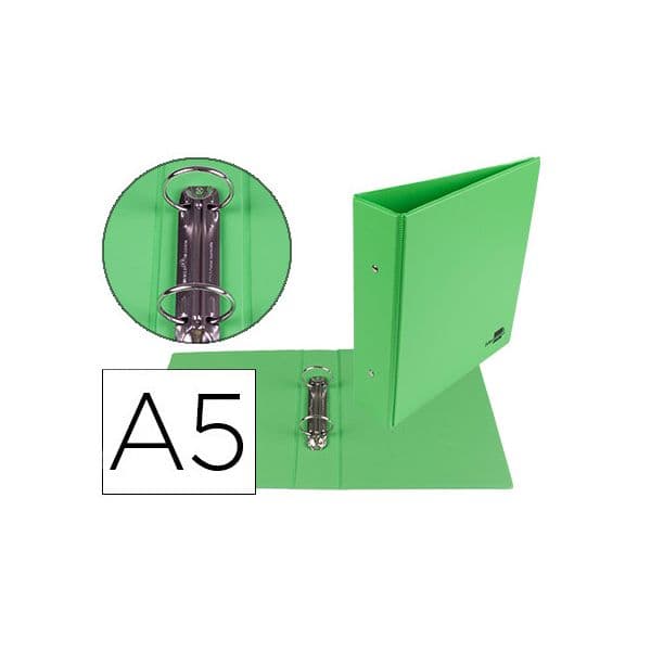 Liderpapel Pasta de 2 Aneis 40mm Redondos A5 Cartao Forrado - KA21