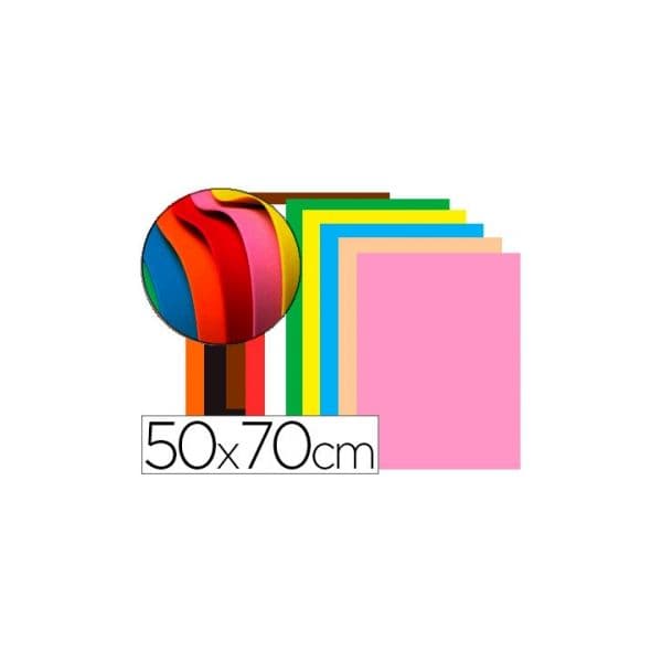 Liderpapel 10 un. Goma Eva 50x70cm 60G/M2 Espessura 1,5 mm Co - GE95