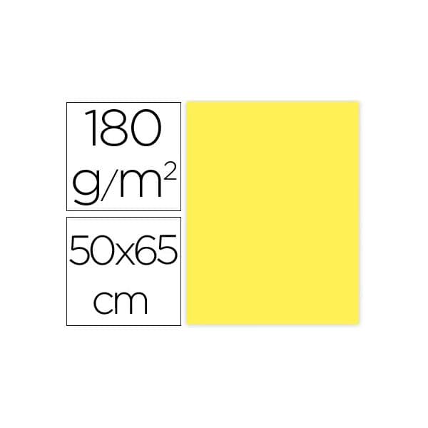 Liderpapel Cartolina 50X65 cm 180G/M2 Amarelo 25 un. Uni - CX56